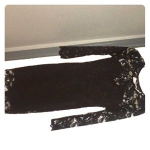 Lace black dress